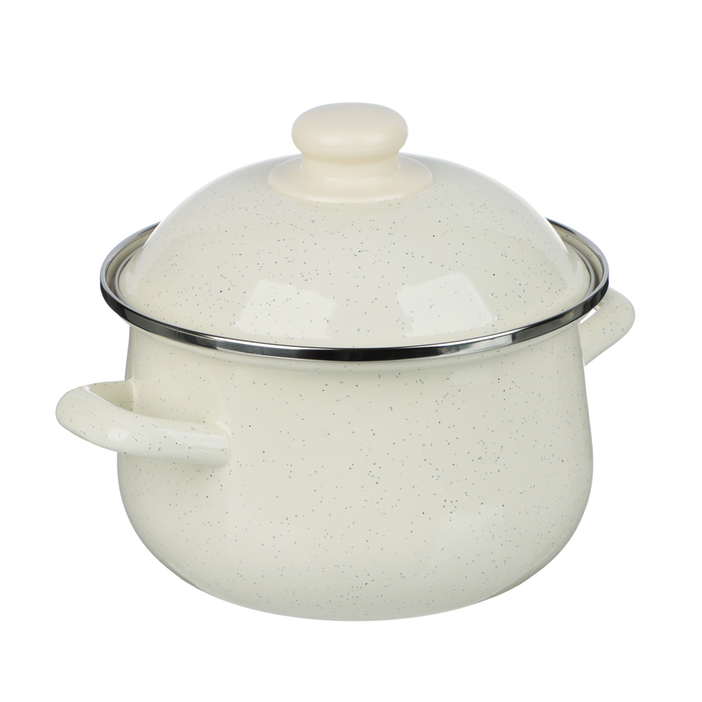 Кастрюля эмалированная VETTA Айвори, 18см, 2л, индукция - #2