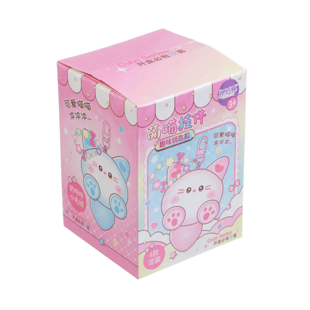 ИГРОЛЕНД Брелок-подвес мягкий "Котёна" в боксе-сюрприз, 10 см, полиэстер, металл, 10х7х7 см, микс - #5