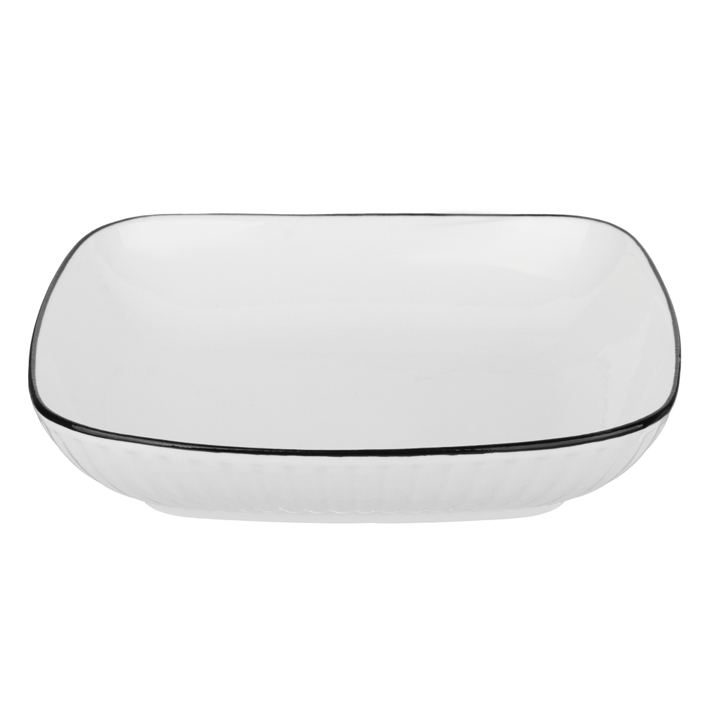 MILLIMI Соло Блюдо квадратное, 700мл, 19,5х4см, фарфор - #1