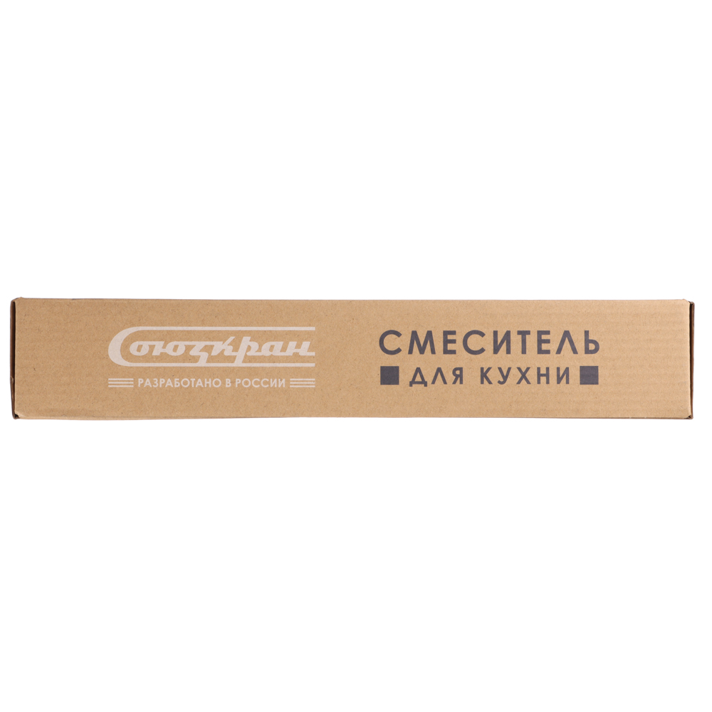 СоюзКран Смеситель для кухни, гибкий излив, кер. кран-буксы 1/2, хром, цинк, SK01-F204 - #7