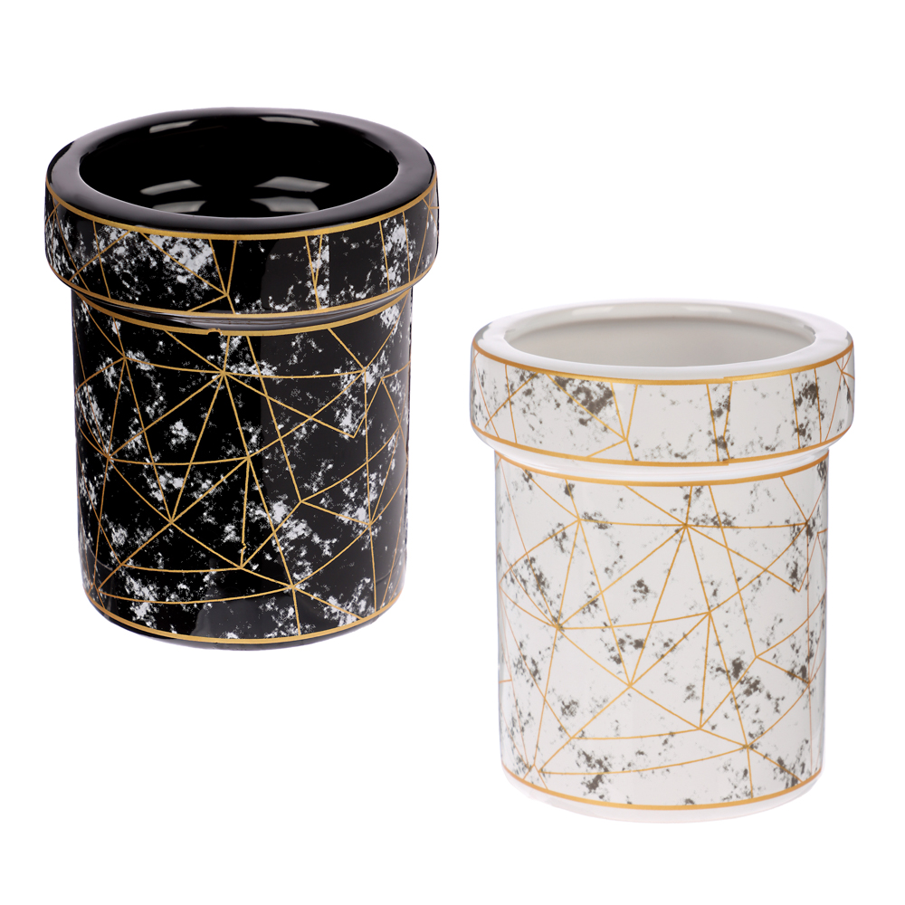 VETTA Стакан для ванной комнаты "Ла Рош 2", керамика, 2 дизайна (без мет.) - #1