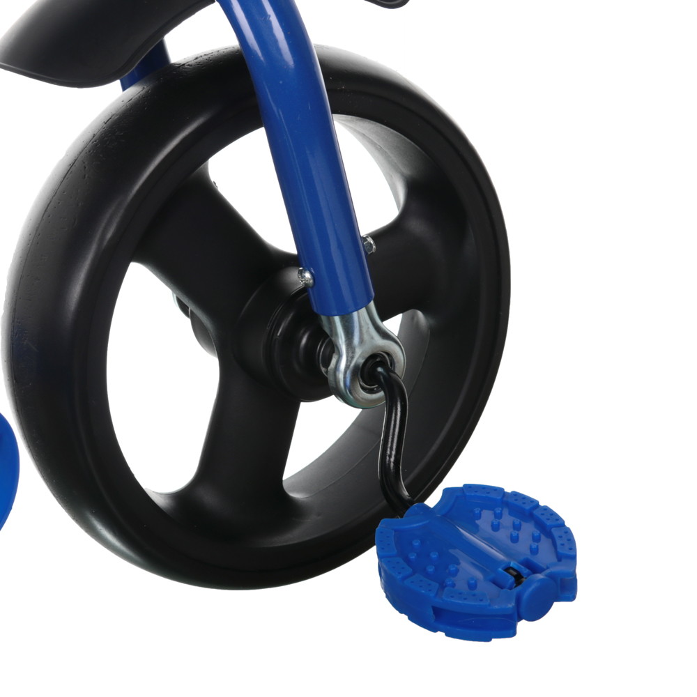 Велосипед детский трехколесный 10"/8" с ручным управлением, синий - #8