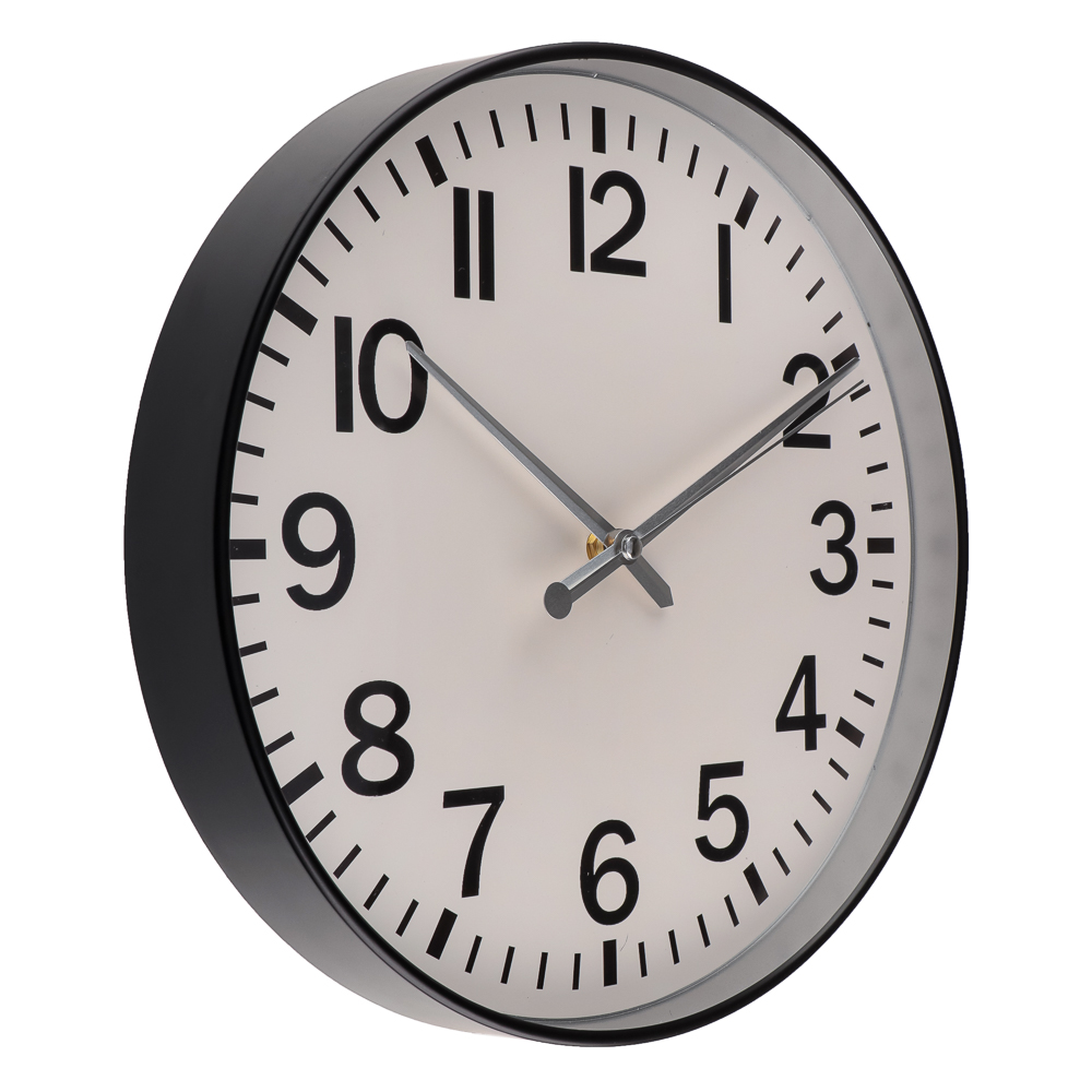 Часы настенные круглые, d30 см, 1xАА, пластик, цвет серебряный, арт08-17 - #2