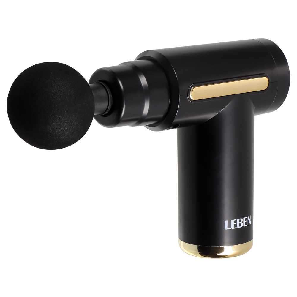 LEBEN Массажёр перкуссионный, 6 режимов, 1200мАч, чёрный - #3