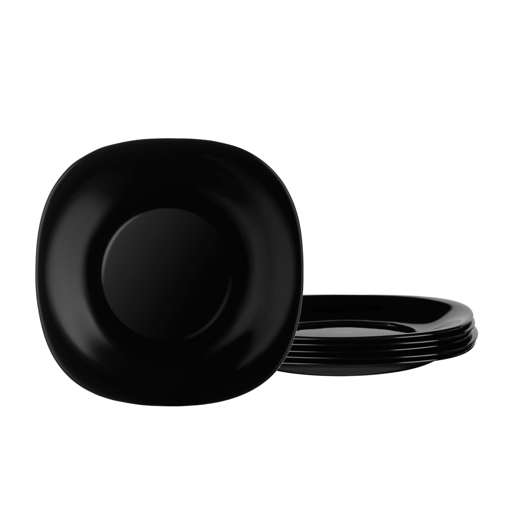 MILLIMI Блэк Набор столовой посуды 19 пр., опаловое стекло, квадратный - #5