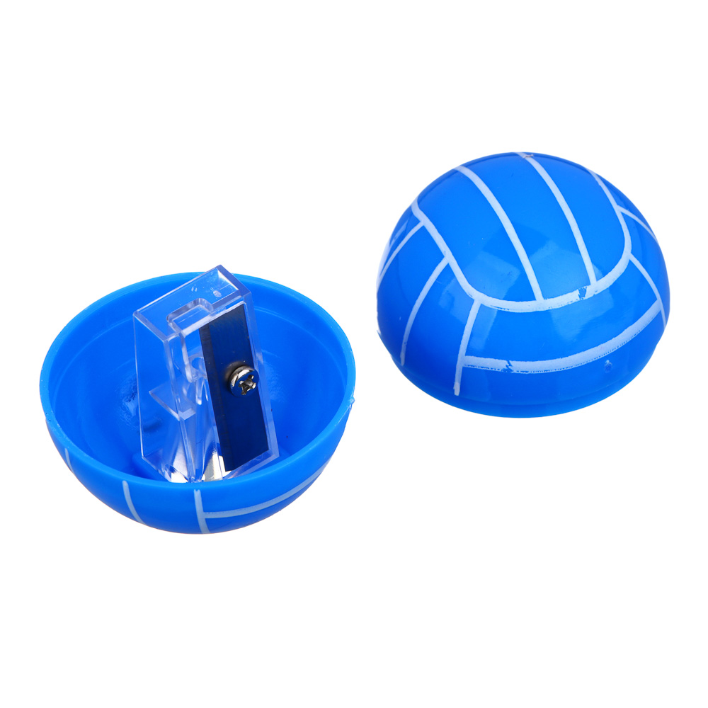 Точилка с контейнером в форме мяча, 3,7х3,7см, 1 отверстие, пластик, 4 цвета - #3