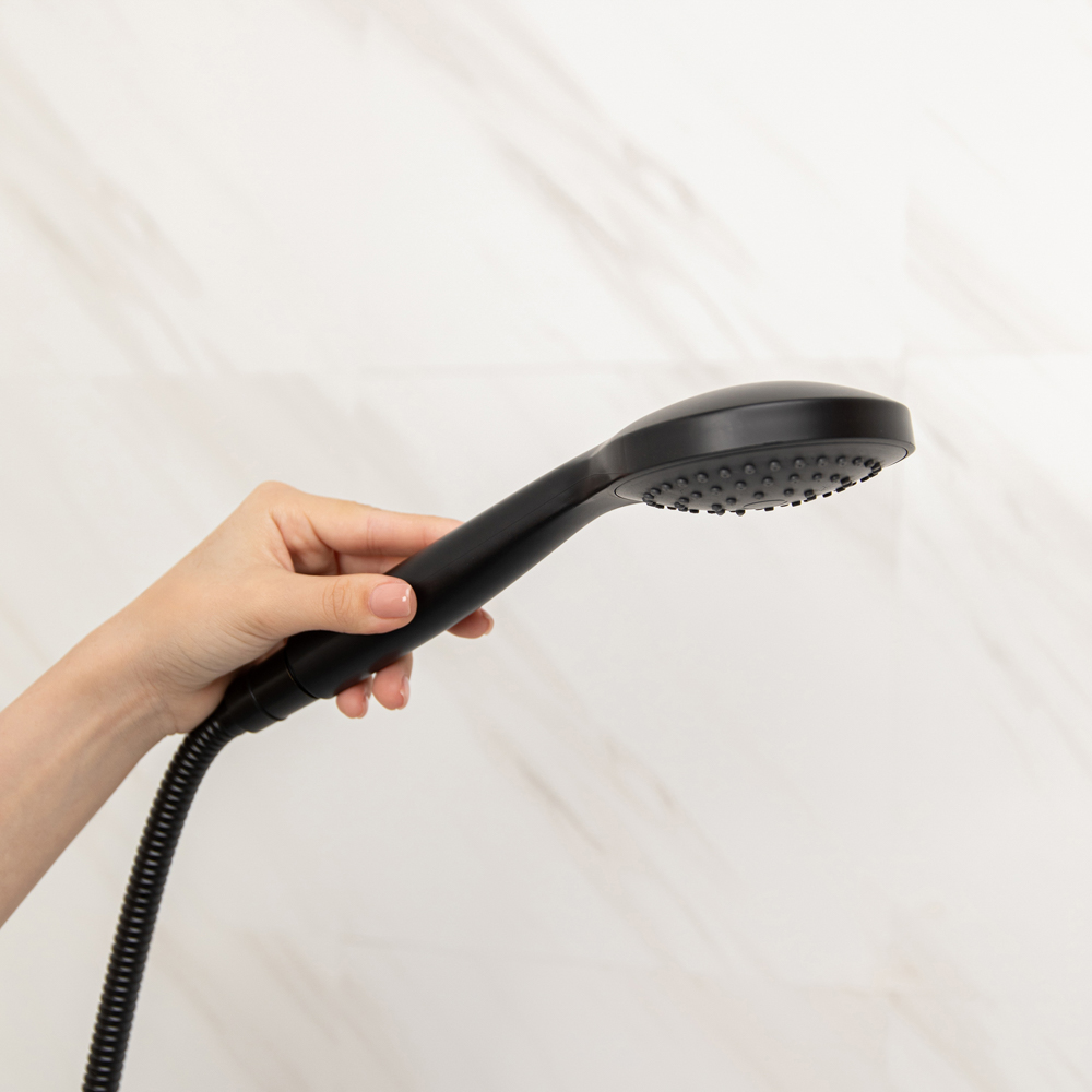 RAIN Лейка для душа, 1 режим, 100мм черная - #6