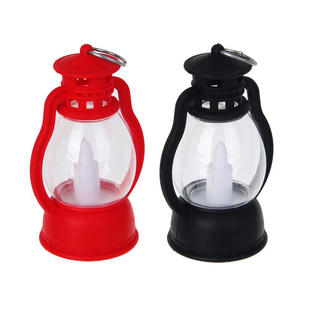 СНОУ БУМ Светильник декоративный LED в виде фонаря, 5,5x4,5х9см, PP, 3хAG10, 1 режим, 2 дизайна - #1