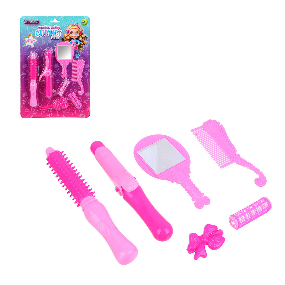 ИГРОЛЕНД Игровой набор Профессии мини "Стилист", PP, 21х3х31 см - #1