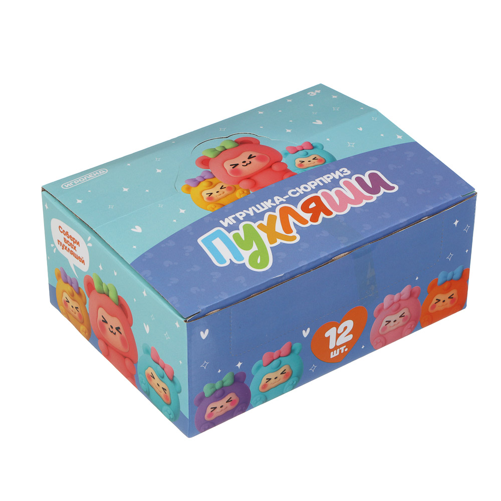Игрушка сюрприз "Пухляши" с наклейками, ИГРОЛЕНД, полистоун, PVC - #5