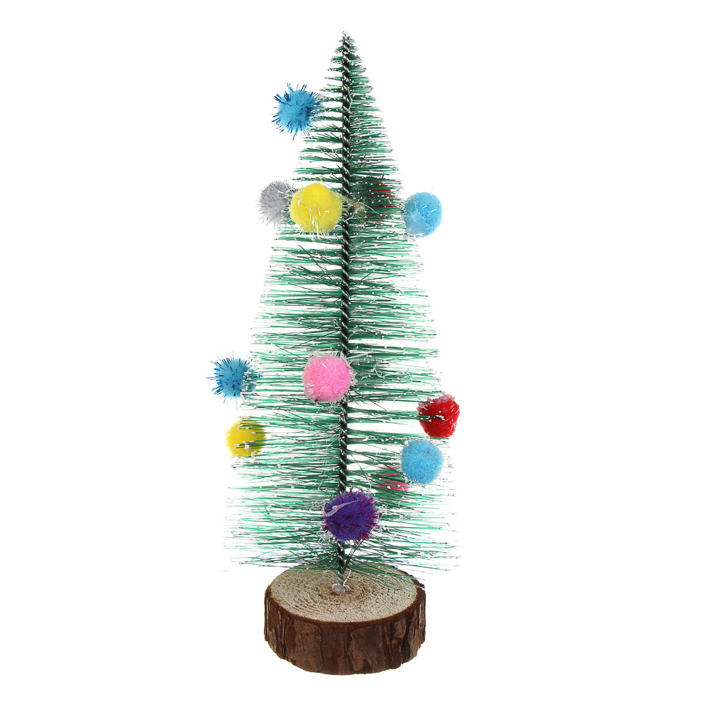 СНОУ БУМ Елка ершик, зеленая, 20 см, пластик, дерево, 26-54 - #1