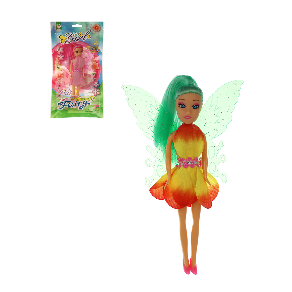 ИГРОЛЕНД Кукла в виде цветочной феи, 15,5 см, в пакете, 13х2,5х24 см, ABS, PP, PVC, 4 дизайна - #1