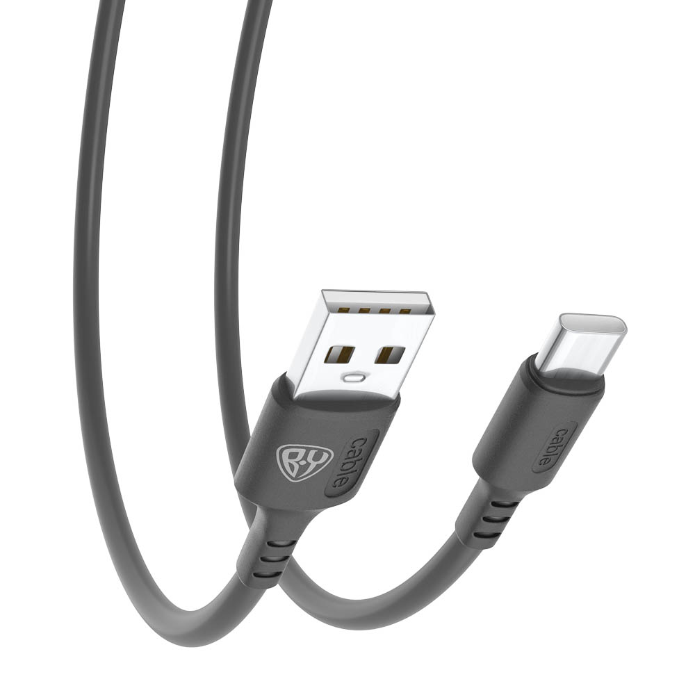 Кабель для зарядки USB(A)-Type C BY Fusion, 18Вт, 1 м, 3A, TPE, чёрный - #5