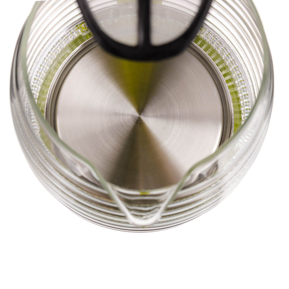 LEBEN Чайник электрический 1,7л, 1850Вт, скрытый нагр.элемент, стекло, рифлёное стекло - #7