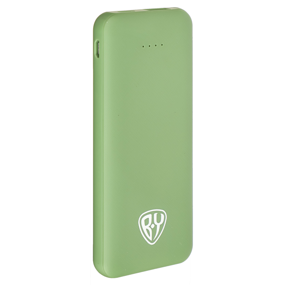 Аккумулятор мобильный BY, зеленый, 5000 мАч, USB, 2А - #1