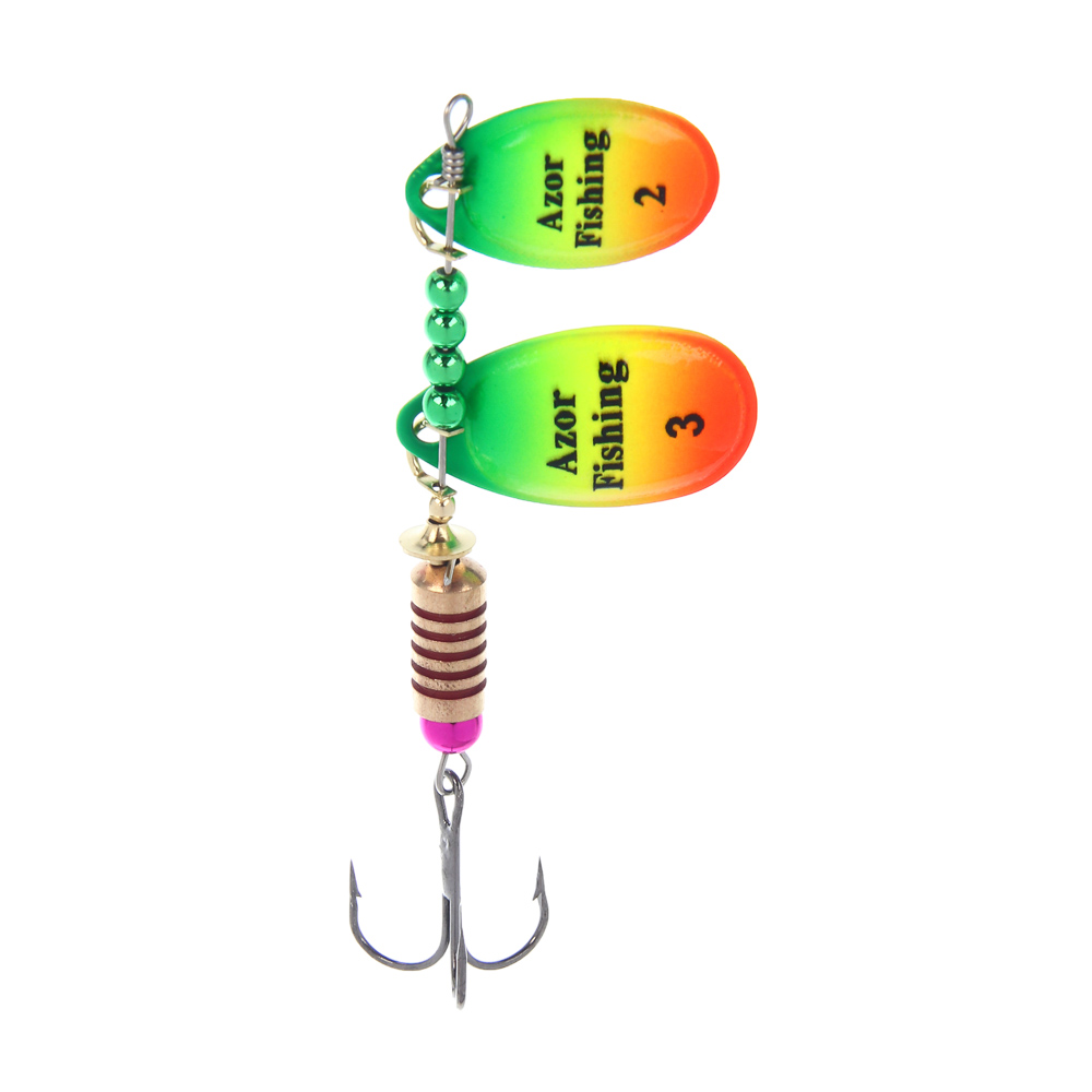 Блесна вращающаяся "Тандем" тм AZOR FISHING, 2 лепестка, 12гр., 5 цветов - #2