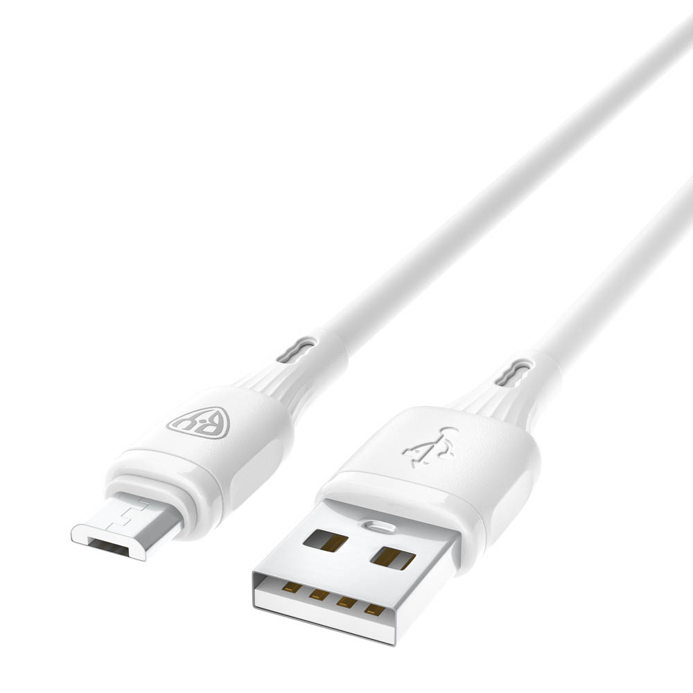 Кабель для зарядки USB(A)-microUSB BY Fusion, 18Вт, 1 м, 2.4A, TPE, белый - #4