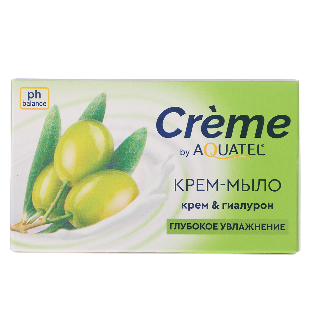 Крем-мыло твердое Crème by AQUATEL Олива, 90гр - #3