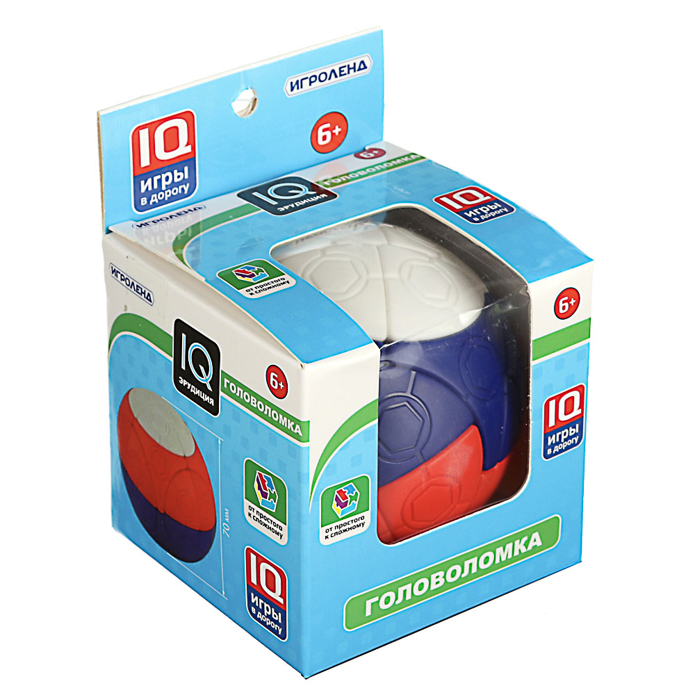 ИГРОЛЕНД Шар головоломка "Собери цвета", пластик, 7см, 3 цвета - #4