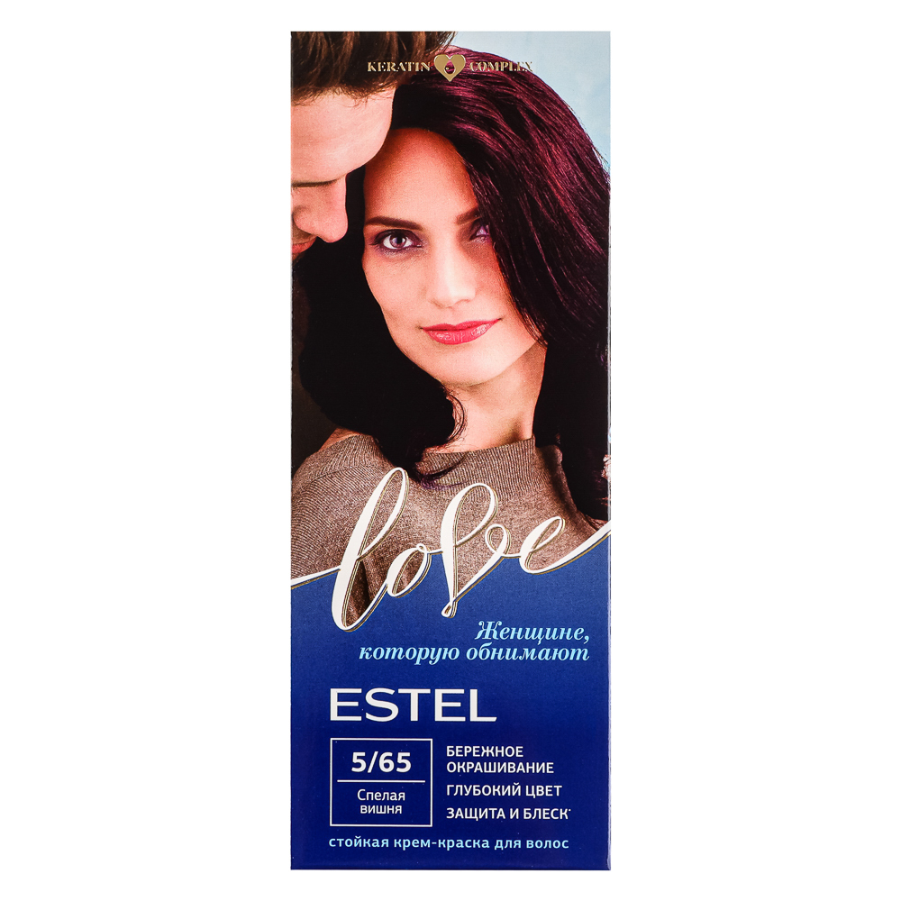 ESTEL LOVE Стойкая крем-краска для волос тон 5/65 Спелая вишня - #1