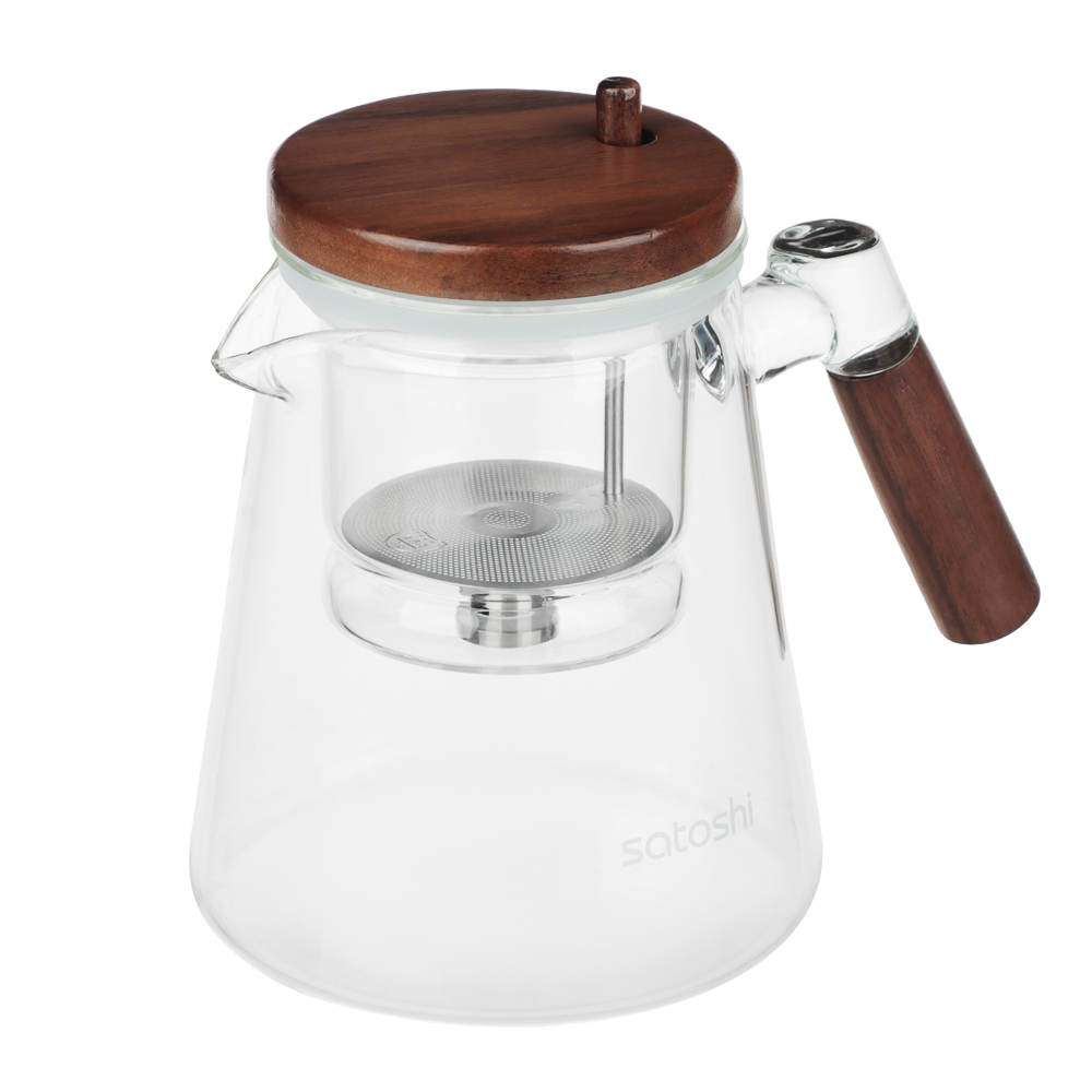 Чайник заварочный тм SATOSHI 900 мл Гунфу, с деревянной крышкой - #3