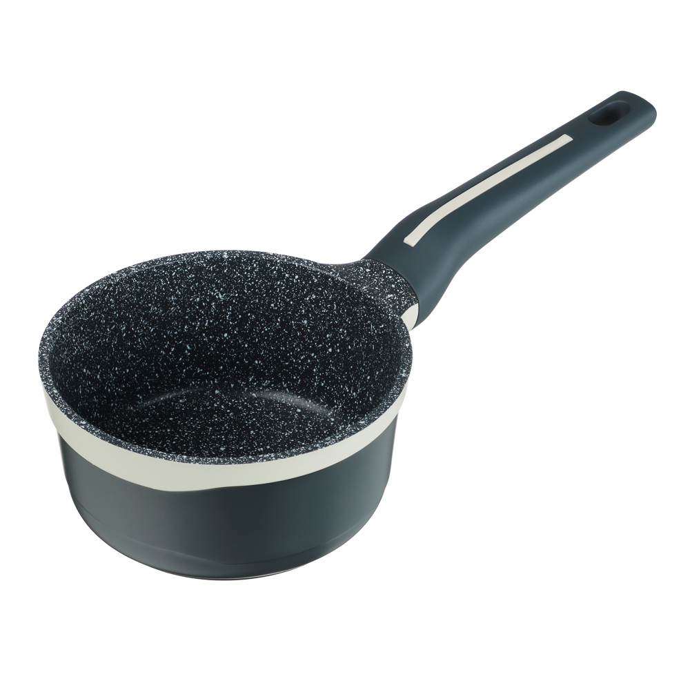 SATOSHI Кай Ковш с крышкой литой 1,3л, 16х8см, антипригарное покрытие, индукция - #3