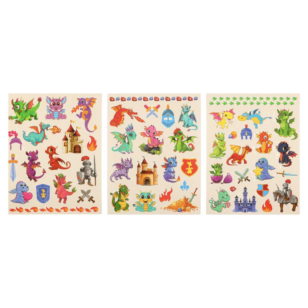 НД ПЛЭЙ Наклейки-татуировки, бумага, 11,8х19см, 2 листа, 4 дизайна - #19