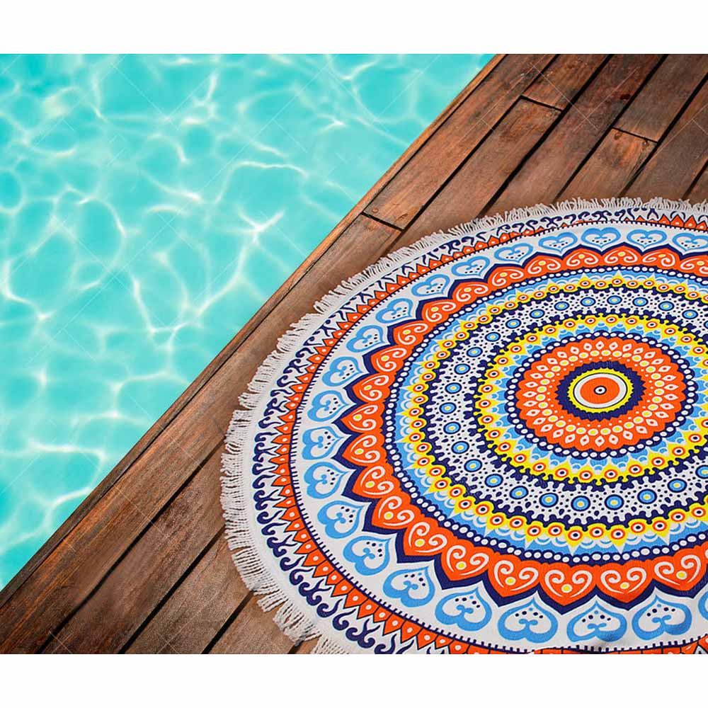 Полотенце пляжное с бахромой Provance "Лето", 4 дизайна - #8