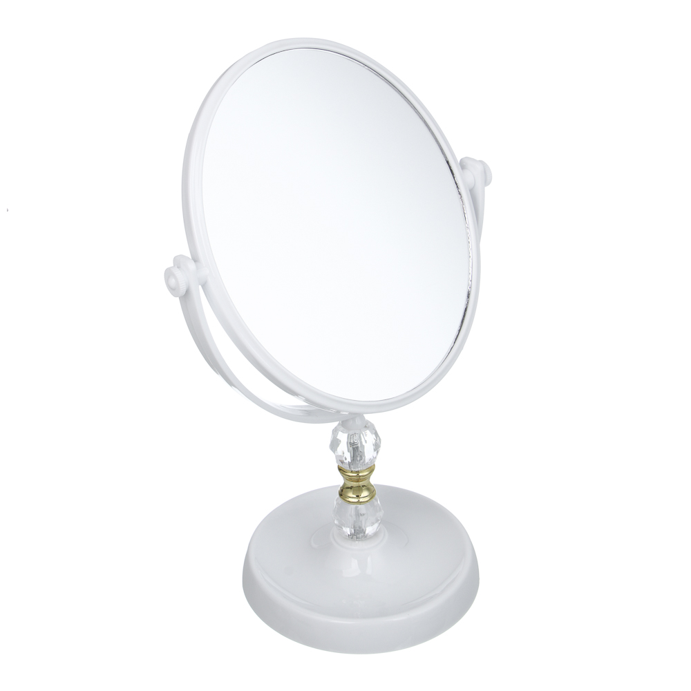 ЮНИLOOK Беатрис Зеркало настольное с декором, пластик, стекло, высота 29см, 17х14см, 2 цвета - #3