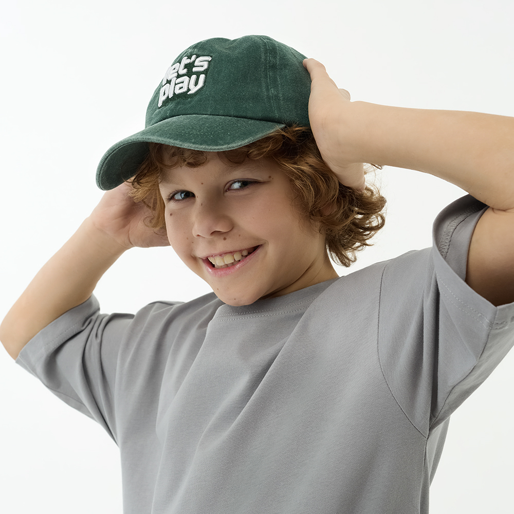 GALANTE Кепка детская, р.54, 30% хлопок, 70% полиэстер, зеленый, ВЛ25-04, #3 - #6