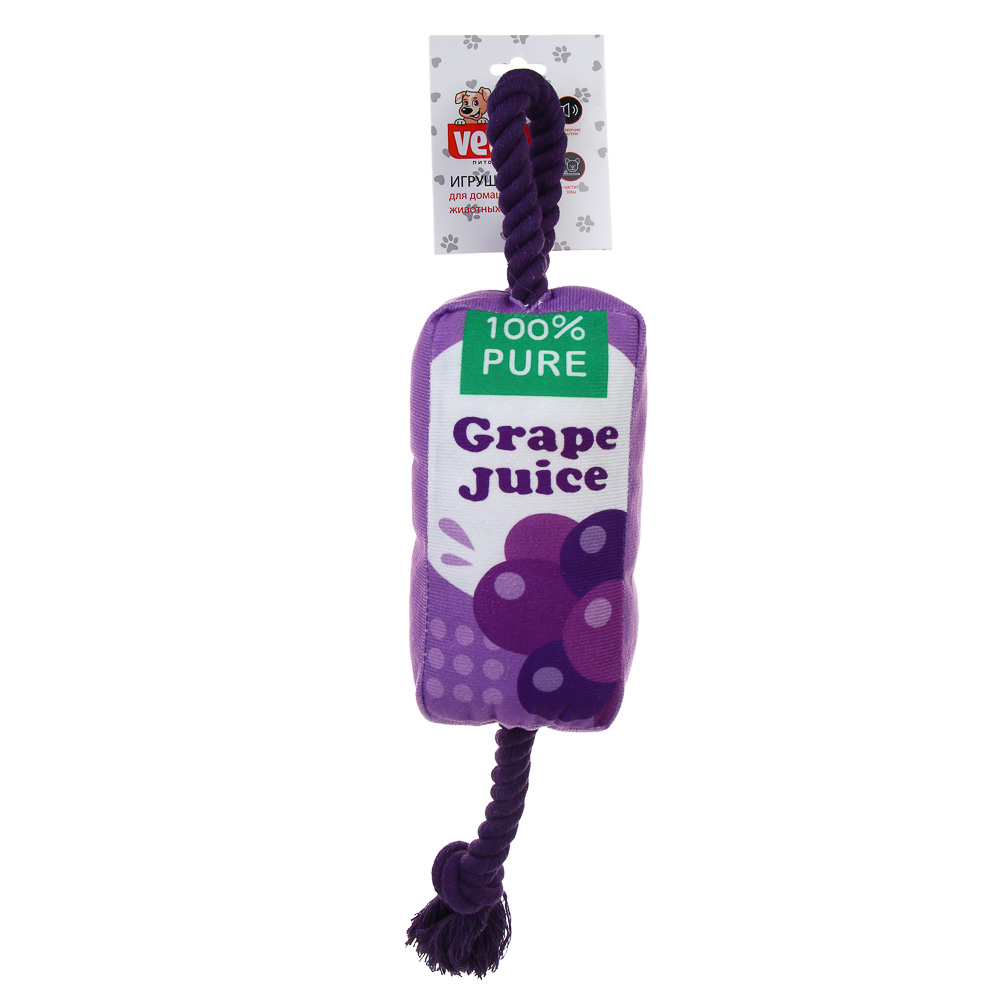 VETTA Игрушка для домашних животных, грейфер, хлопчатобумажная веревка, плюш, 18,5х10 см - #6