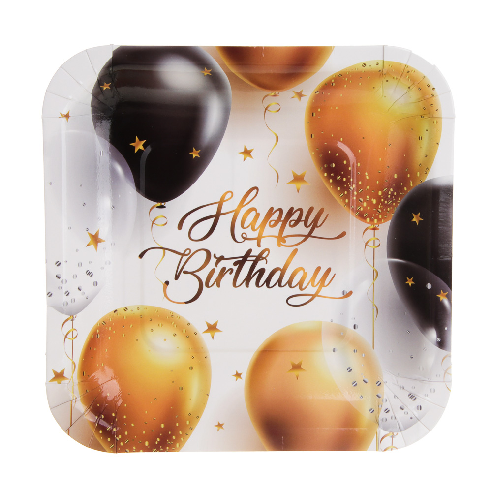 FNtastic Набор тарелок бумажных, 6 шт, Happy birthday! 18x18 см - #1