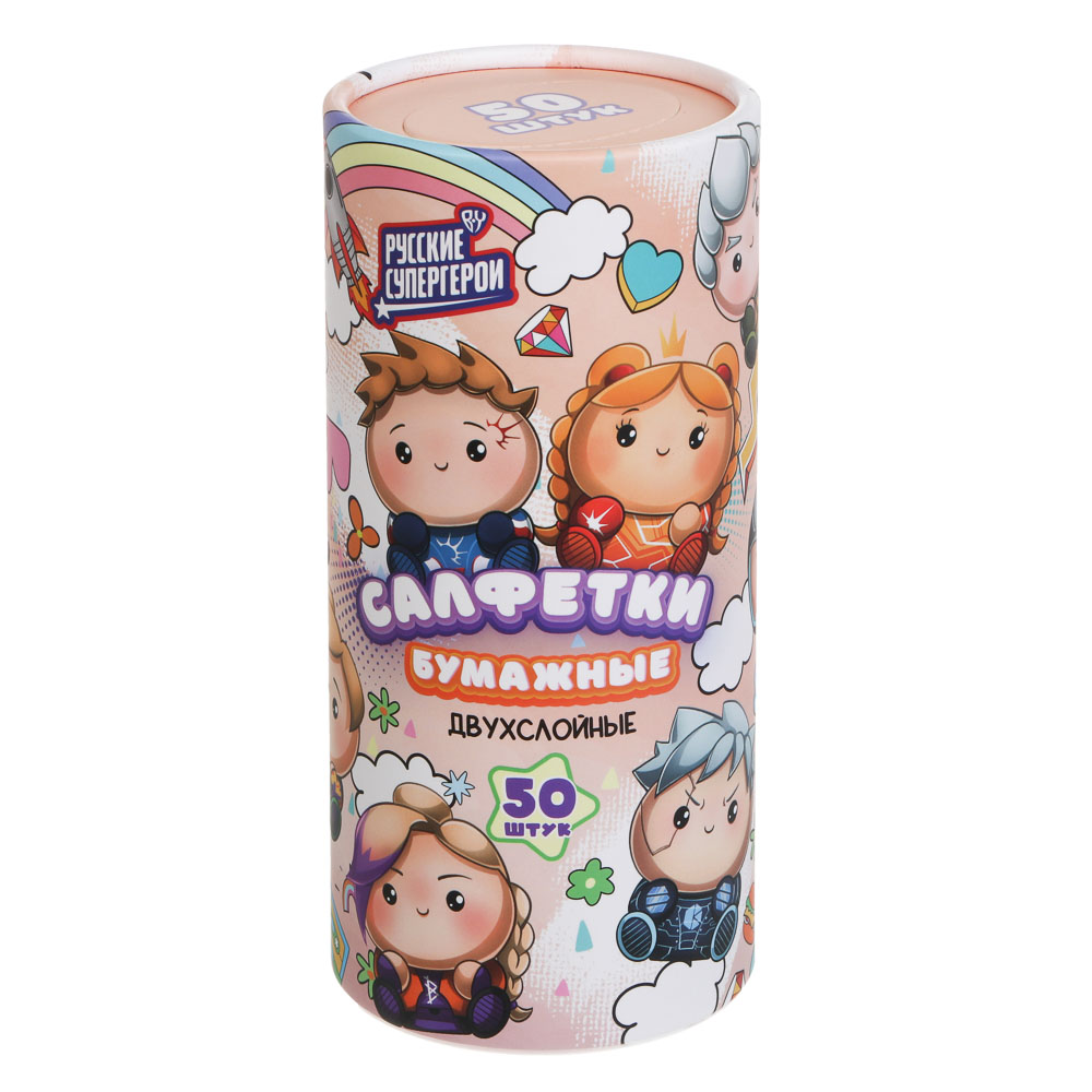 BY Русские Супергерои Салфетки 2 слоя, 50л, 13x18см - #2