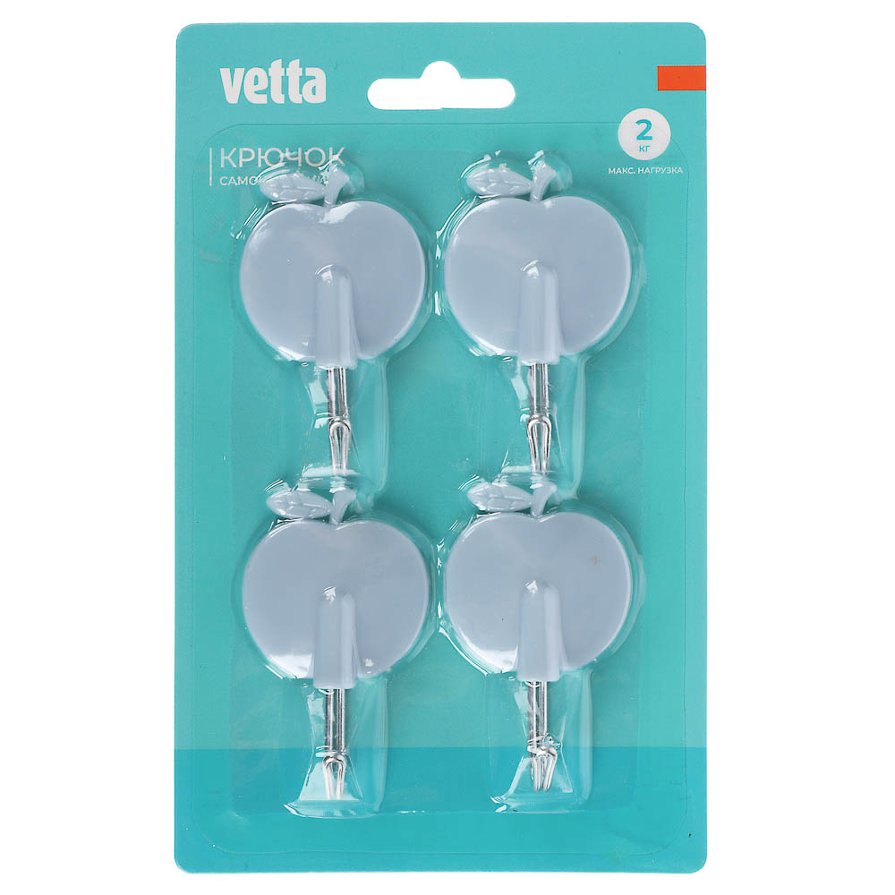 Крючки самоклеящиеся тм VETTA, пластик, 4шт - #3