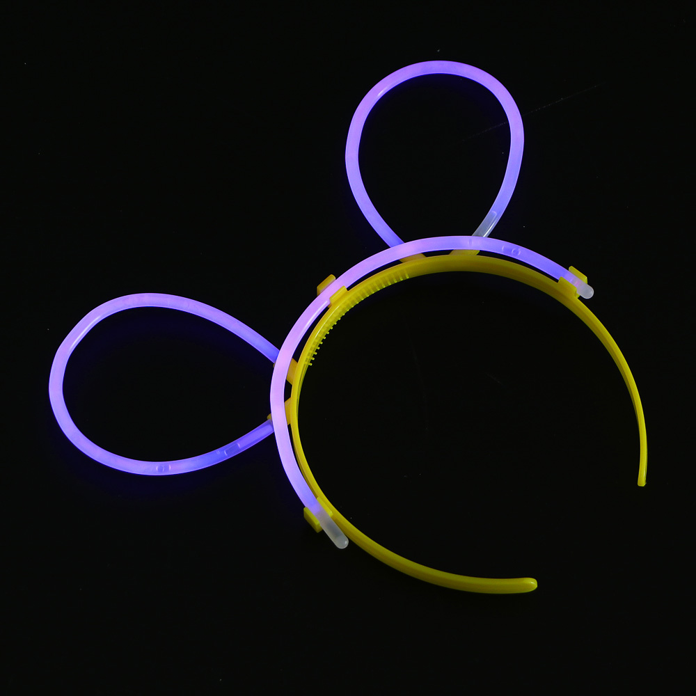 Неоновый ободок, диаметр ободка 10,5см, пластик, 4 цвета - #12