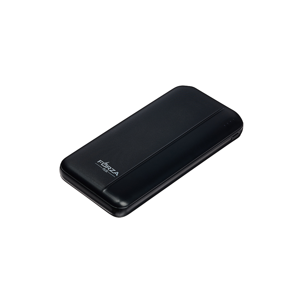 FORZA Аккумулятор мобильный, 10000мАч, 2xUSB-A, 1xUSB-C, 1xMicro-USB, ребристый, 10W, черный - #5