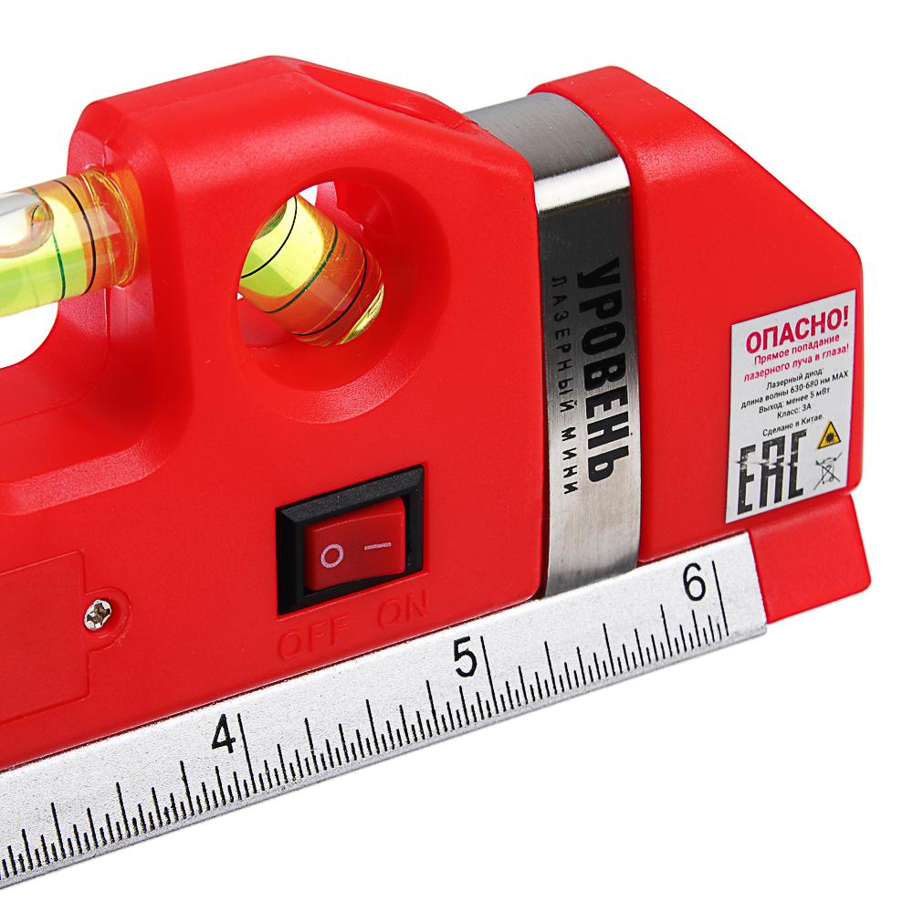 Уровень лазерный с рулеткой РОКОТ мини, 250 см купить с выгодой в Галамарт
