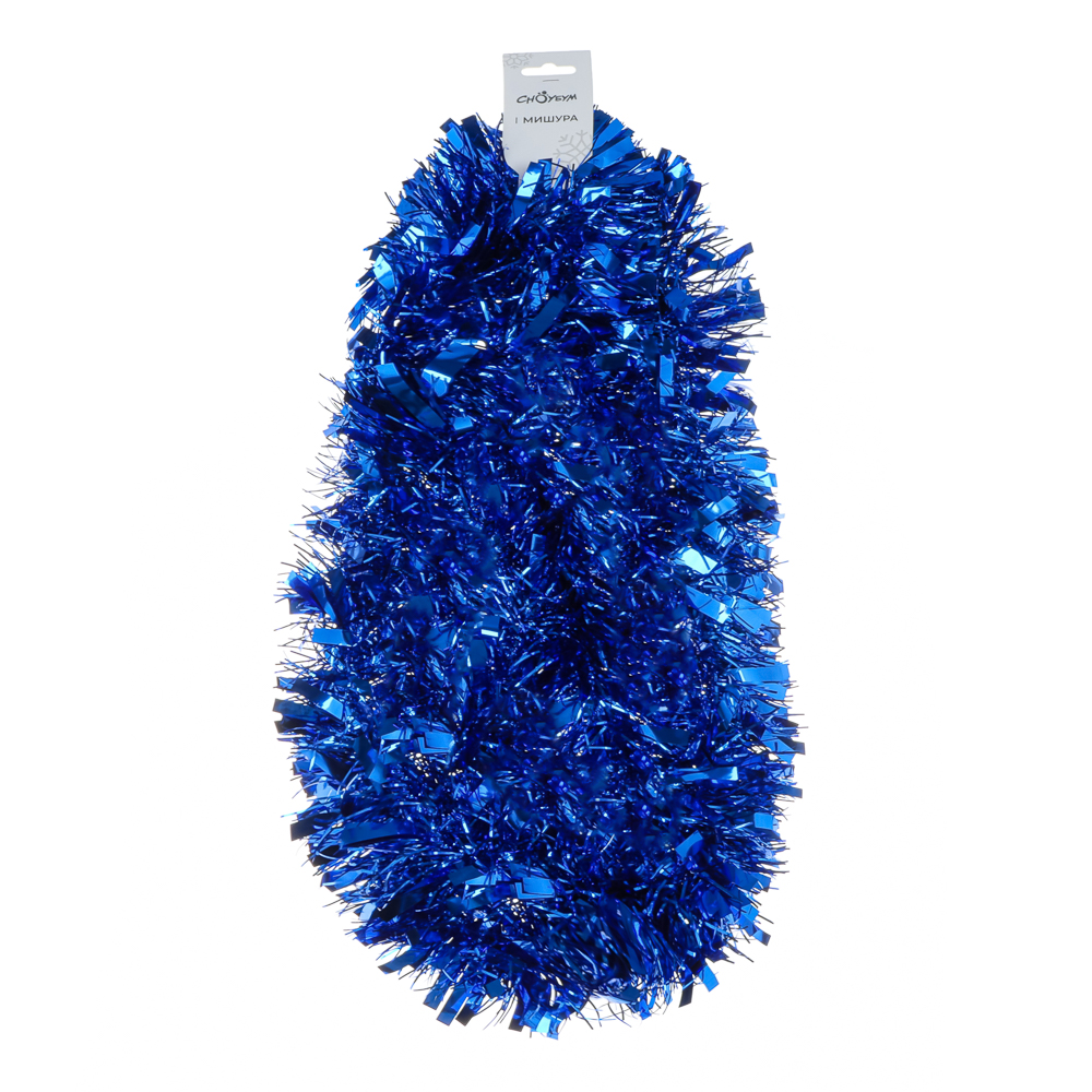 СНОУ БУМ Мишура 10x200см, ПЭТ, синяя, 26-330 - #3