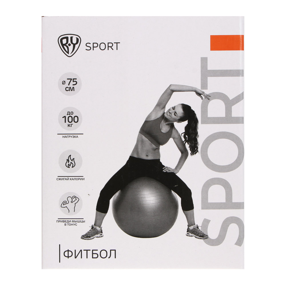 Фитбол, тм BY SPORT, нагрузка до 100кг, d=75см, ПВХ, 2 цвета - #6
