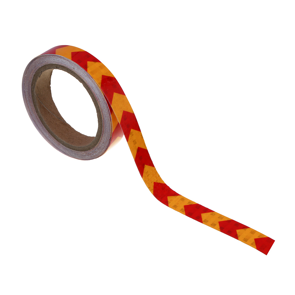 РОКОТ Лента светоотражающая 2см x 8м, красно-желтая - #3