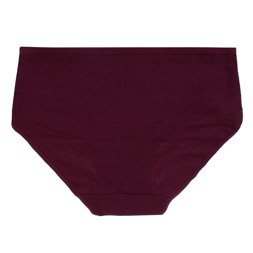 GALANTE Трусы женские макси с декором, р.48, 95%хлопок, 5%спандекс, бордовый, НБ25-15 - #3
