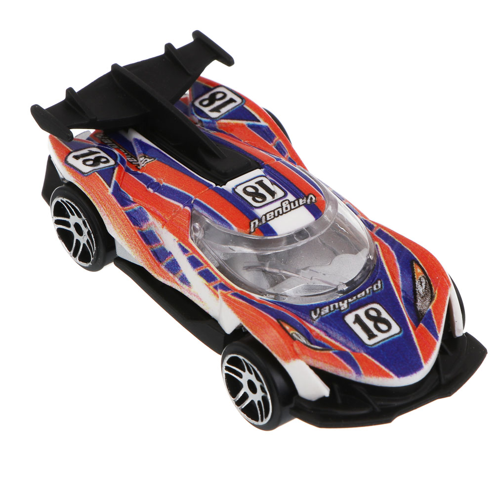 ИГРОЛЕНД Набор машинок, 6 шт, "Автоспорт", PP, 33,1х12,1х3,3 см, 2 дизайна - #6