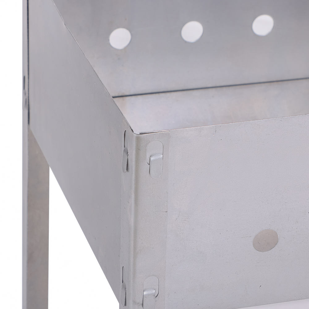 Мангал сборный GRILLBOOM "Эконом", сталь 0,4мм, 40x25x40 см, с шампурами - #2