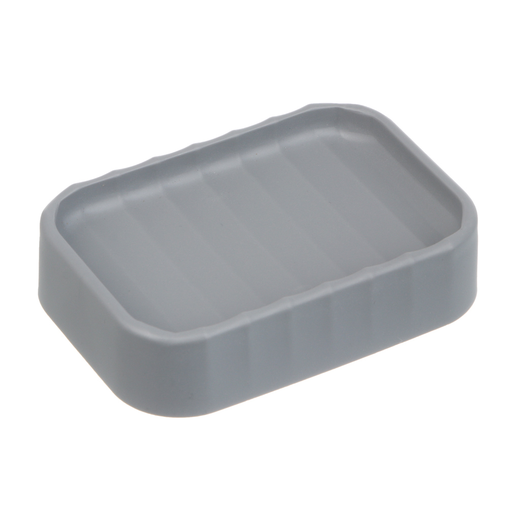 Мыльница тм VETTA Сидней, пластик, PP, серый, 11,4x7,3x2,8см - #1