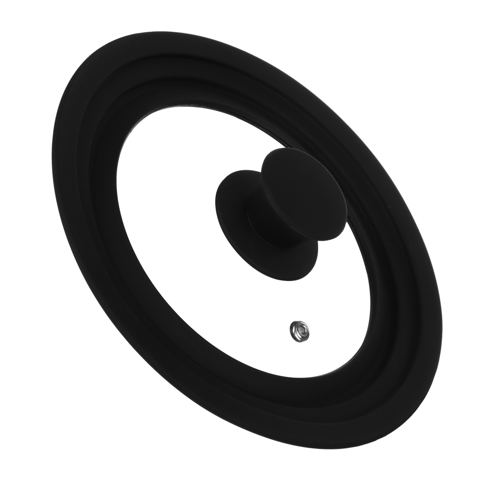 SATOSHI Крышка универсальная стекло/силикон с ручкой, 16-18-20см - #4