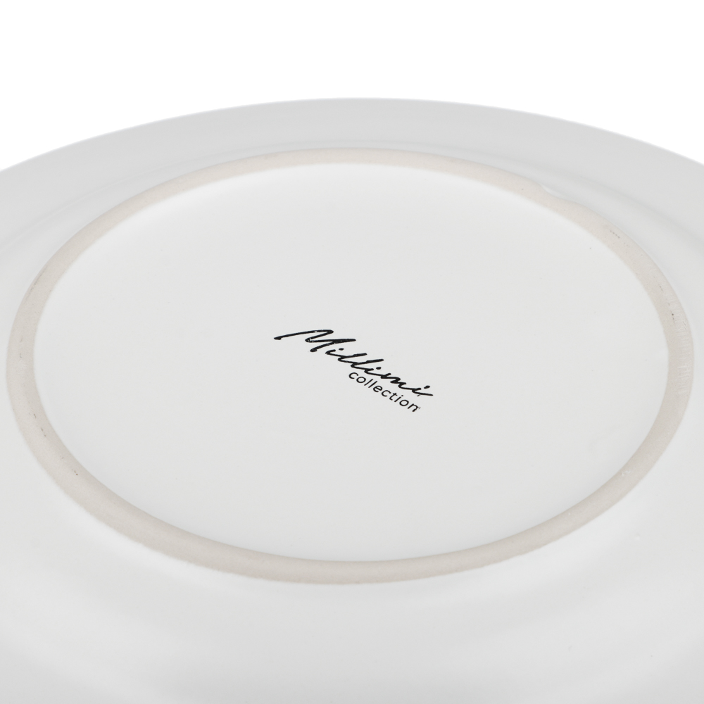 MILLIMI Монблан тарелка закусочная 20,8x2,5см, керамика, белый - #5