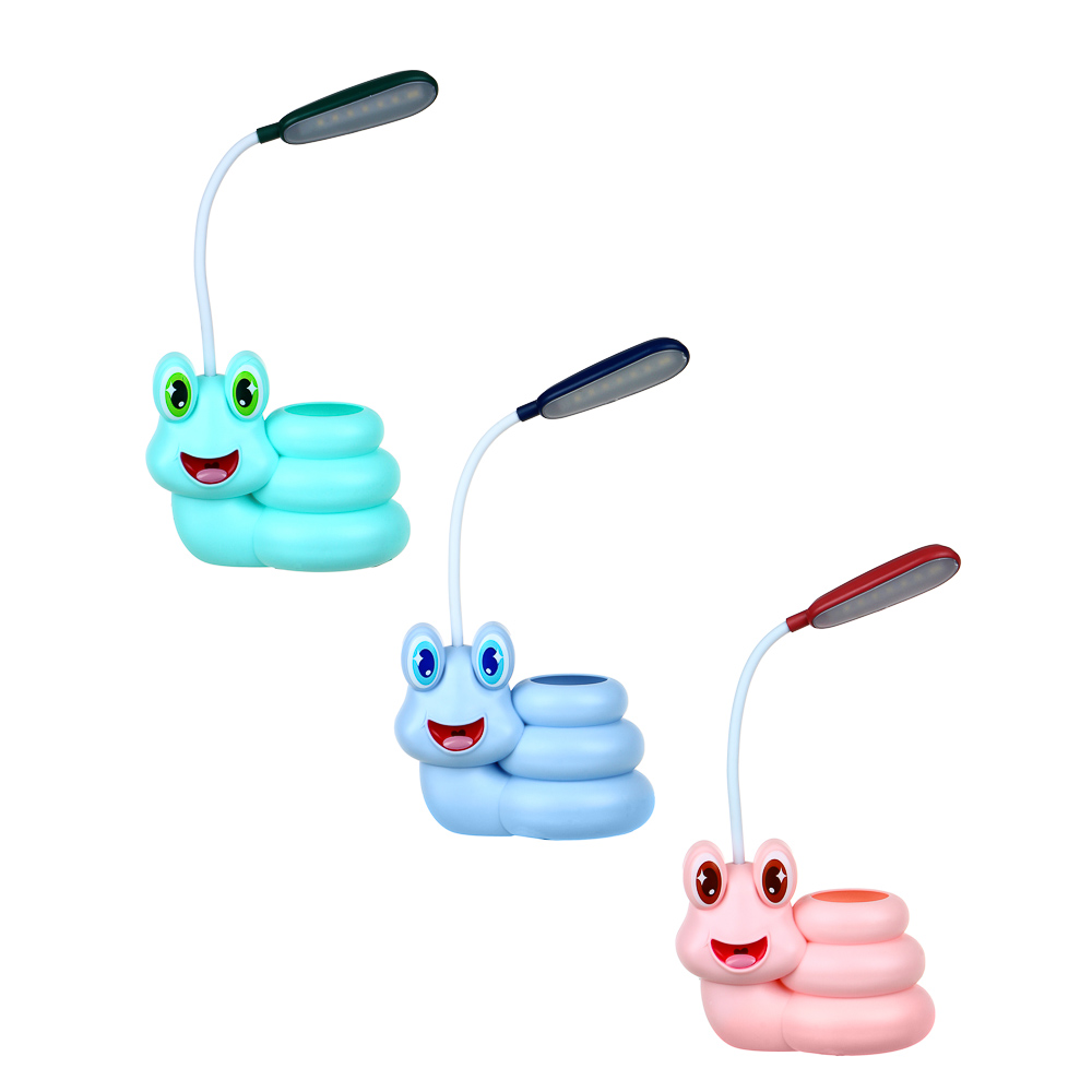 Светильник LED с подставкой для канц.принадлежностей, USB, в форме улитки, 22,2х13,5х7см, пласт.,3цв - #3