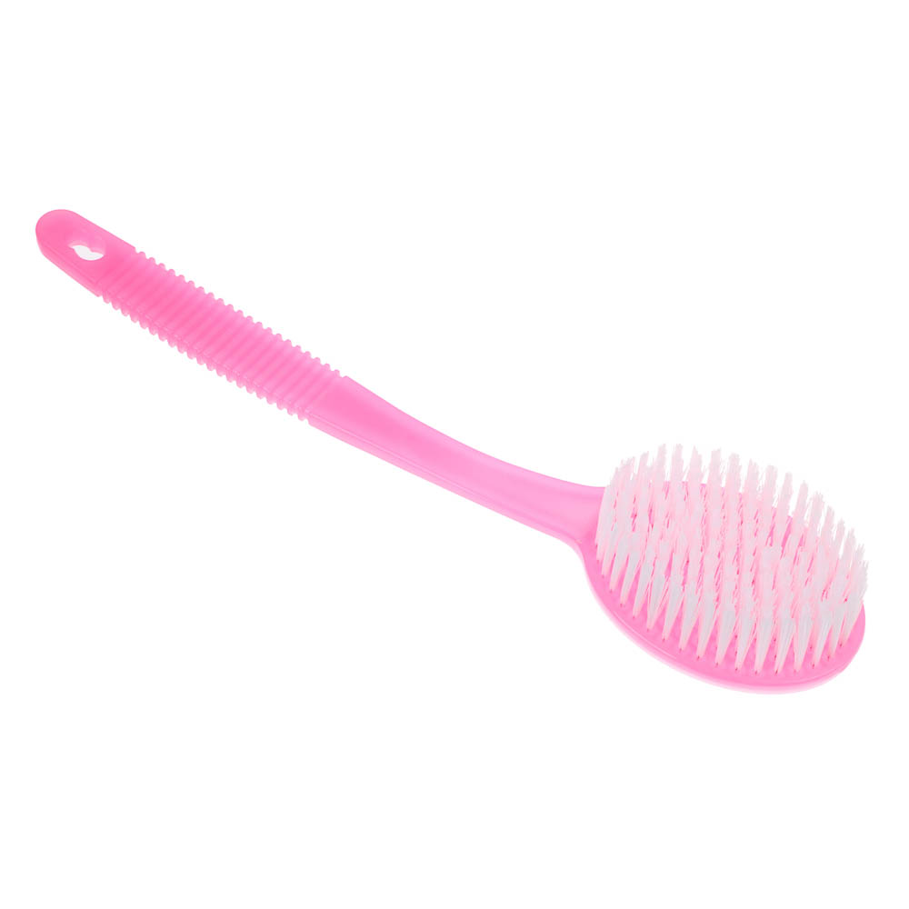 ЮL Щетка для тела с искусств. щетиной на пластиковой ручке, 34см, 3 цвета - #2