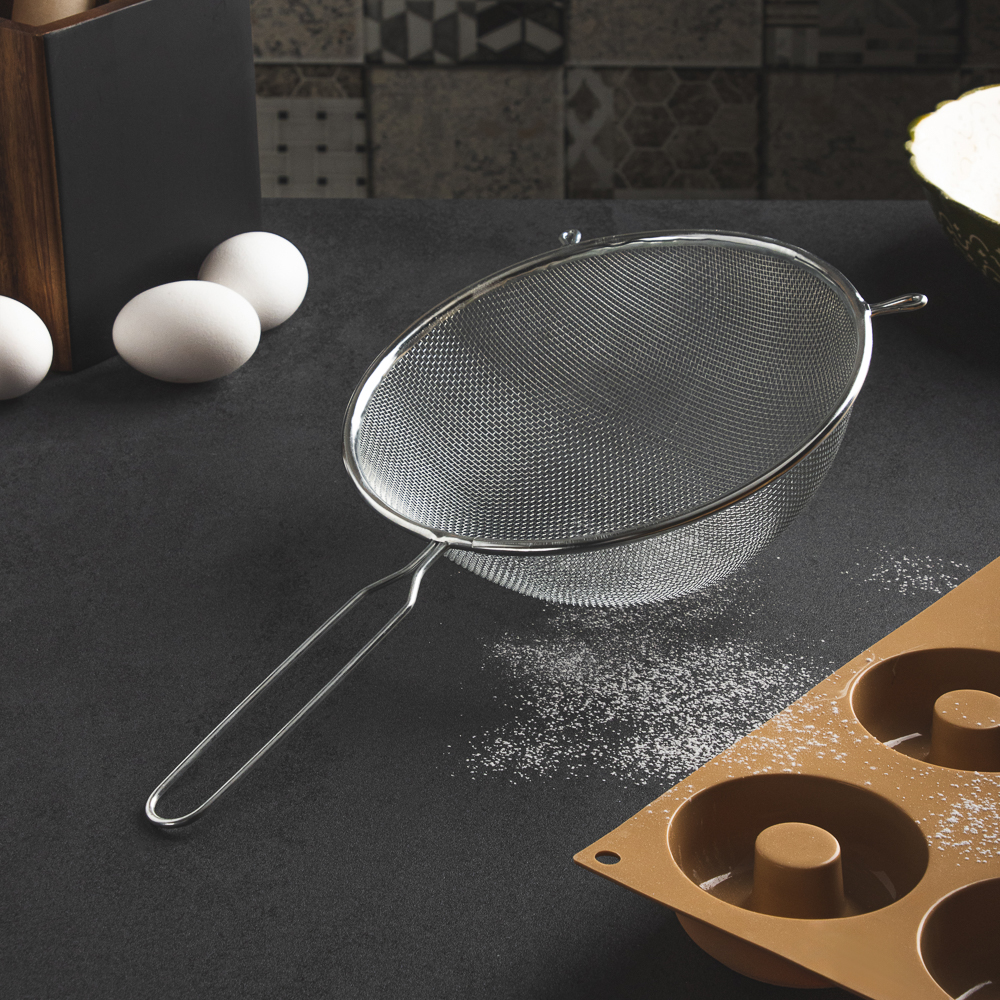 Сито с ободом и ручкой 20см FY-020 - #8