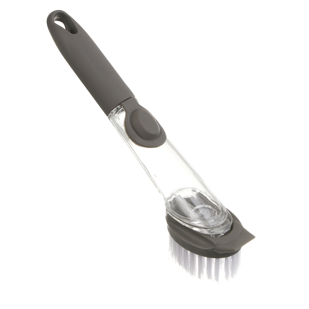 Щетка для посуды с дозатором тм Vetta, 23,5х7х4,5 см, полипропилен, серая - #1